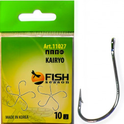 Крючок FISH SEASON Kairyo han-sure-ring №2 BN 10шт 11027-02F