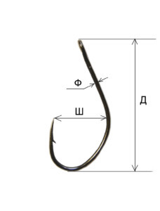 Крючок FISH SEASON Round Bent Joint №4 8шт 11100-04F