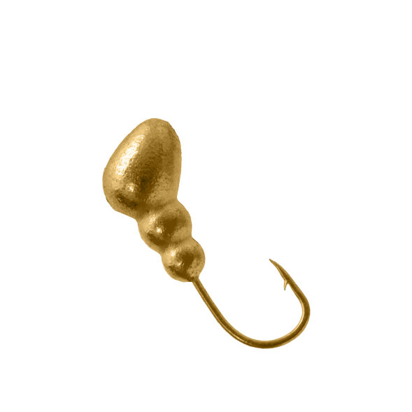 Мормышка вольфрамовая Lumicom Муравей с отверстием Ф3 золото