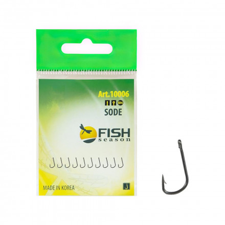 Крючок FISH SEASON Sode-ring №4 BN 10шт 10006-04F