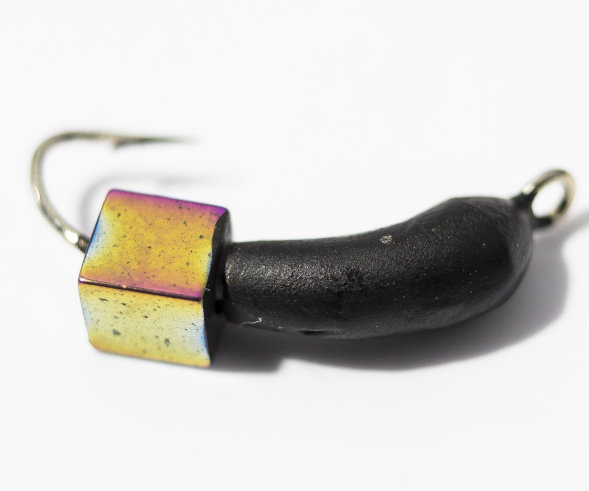 Мормышка вольфрамовая Condor Уралка с кубиком Хамелеон 2,5 мм 15 шт