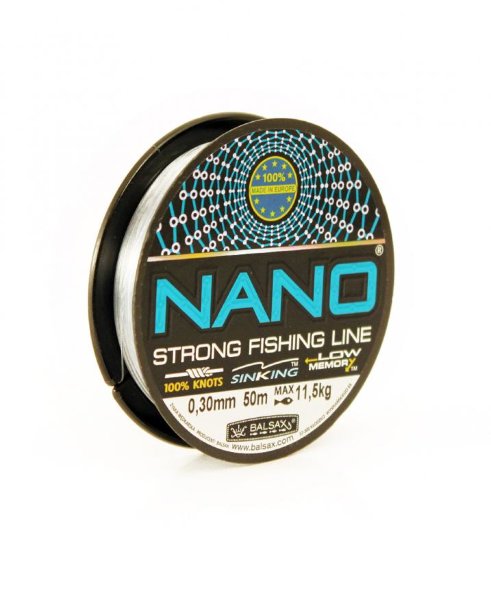 Леска BALSAX Nano Blue box 0.28 50м