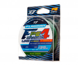 Шнур Flagman PE Hybrid F4 135м MossGreen 0,16мм 9,1кг 20lb