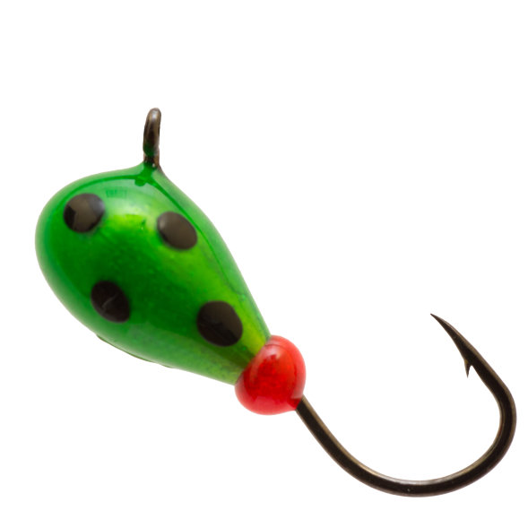 Мормышка вольфрамовая Lumicom Капля с ушком обмазка-точки 10шт 3,2, Gt