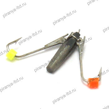 Мормышка вольфрамовая Ведьма 2 2крючка 705