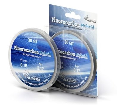 Леска ALLVEGA Fluorocarbon Hybrid 0.10 30м