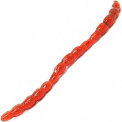 Мягкая приманка Brown Perch Bloodworm Мотыль крупный Красный рубин UV 80мм 0,92гр цвет 201 14шт
