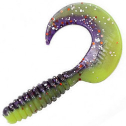 Твистер YAMAN PRO Spiral, р.4 inch, цвет #26 - Violet Chartreuse уп.5 шт